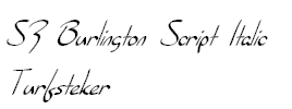 SF Burlington Script Italic